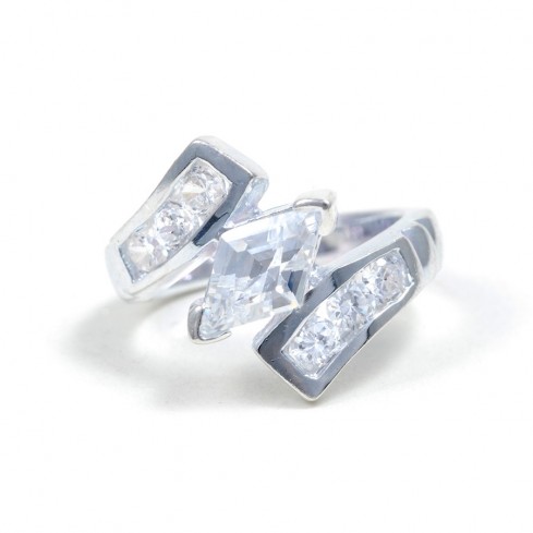 Bague argent Twist - 0 - Boutique Nirvana 2