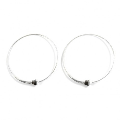 Créoles Touareg - Silver Jewellery - Boutique Nirvana