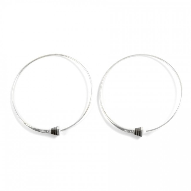 Créoles argent Touareg - BIJOUX ARGENT - Boutique Nirvana