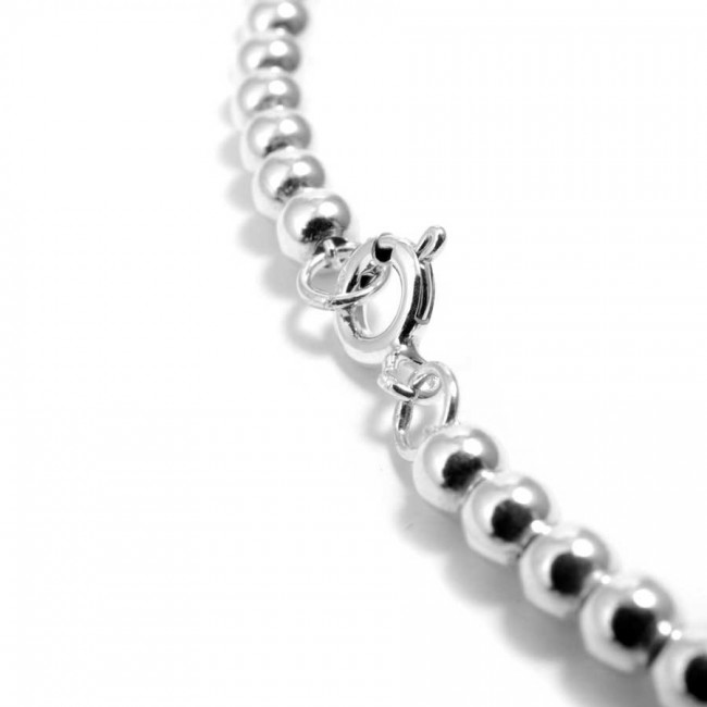 Collier perles d'argent simple - BIJOUX ARGENT - Boutique Nirvana