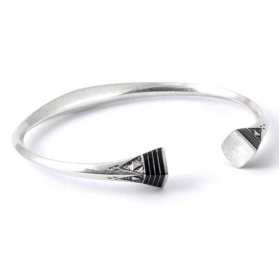 Bracelet en argent et ébène - Accueil - Boutique Nirvana