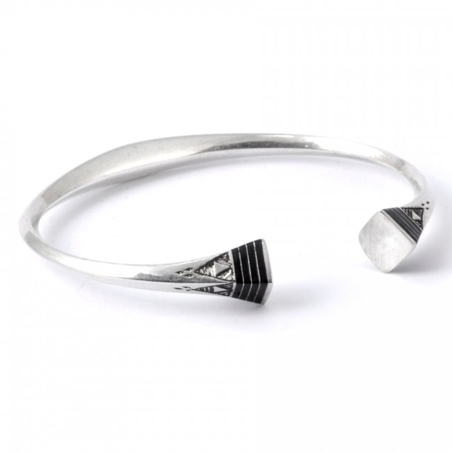 Bracelet en argent et ébène - Accueil - Boutique Nirvana