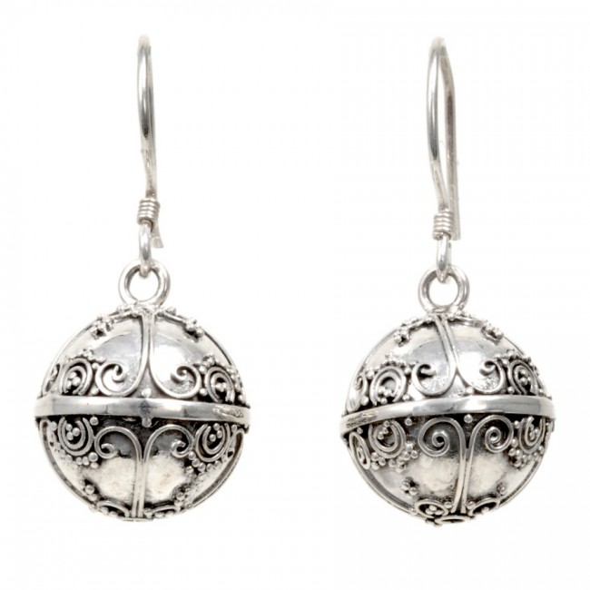 Boucles boules argent Bahia - Silver Jewellery - Boutique Nirvana