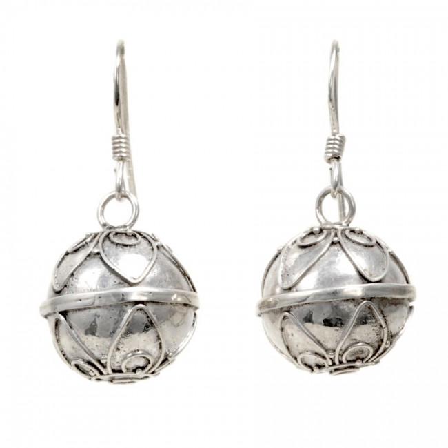 Boucles boules en argent Jahia - BIJOUX ARGENT - Boutique Nirvana