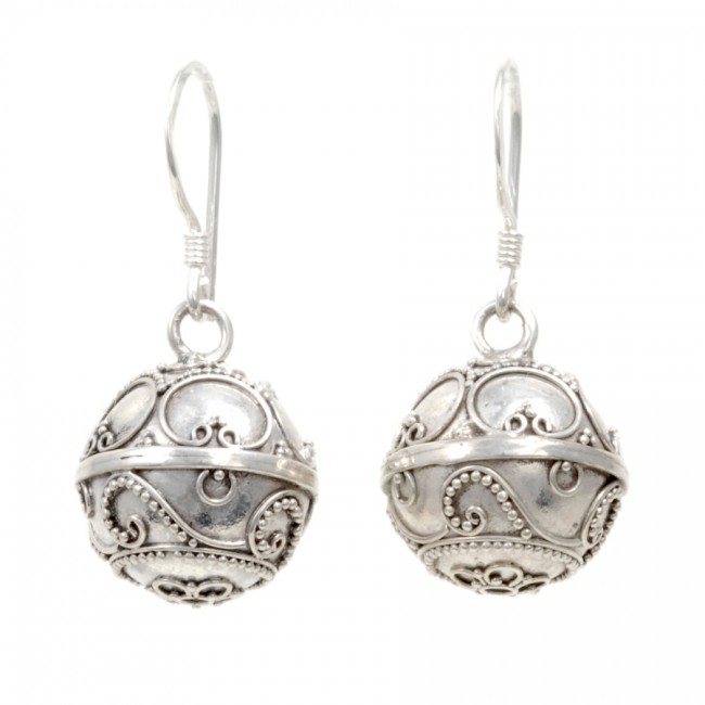Boucles boules Mahina - Silver Jewellery - Boutique Nirvana