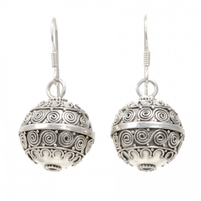 Boucles boules argent Oliana - SILVER EARRINGS - Boutique Nirvana