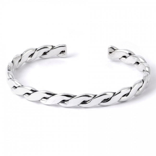 Bracelet argent torsadé - Silver Bracelets - Boutique Nirvana