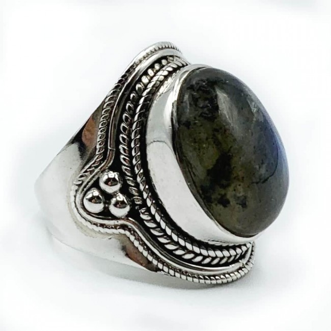 Bague argent et pierre Goa - BIJOUX ARGENT - Boutique Nirvana
