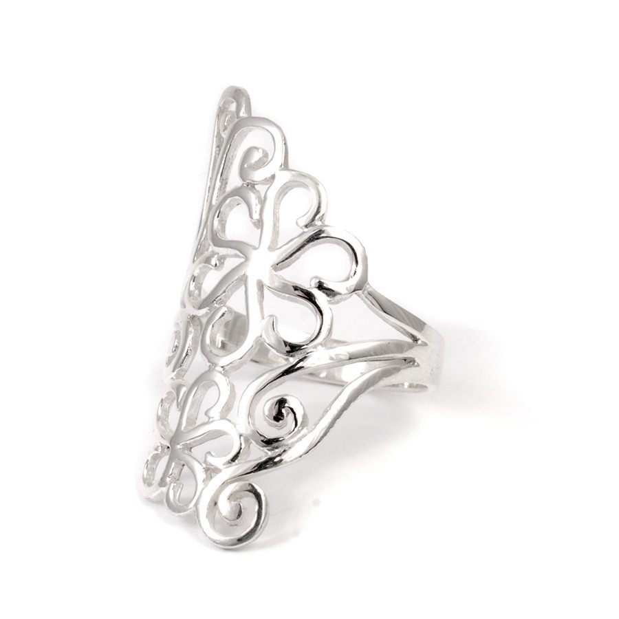 Bague fleurs ajourée - BIJOUX ARGENT - Boutique Nirvana