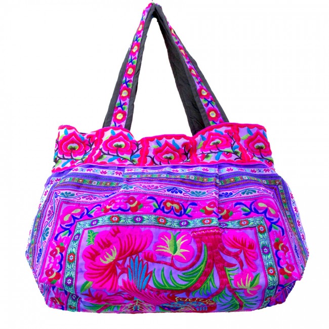 Sac ethnique Hmong mauve - Accessories - Boutique Nirvana