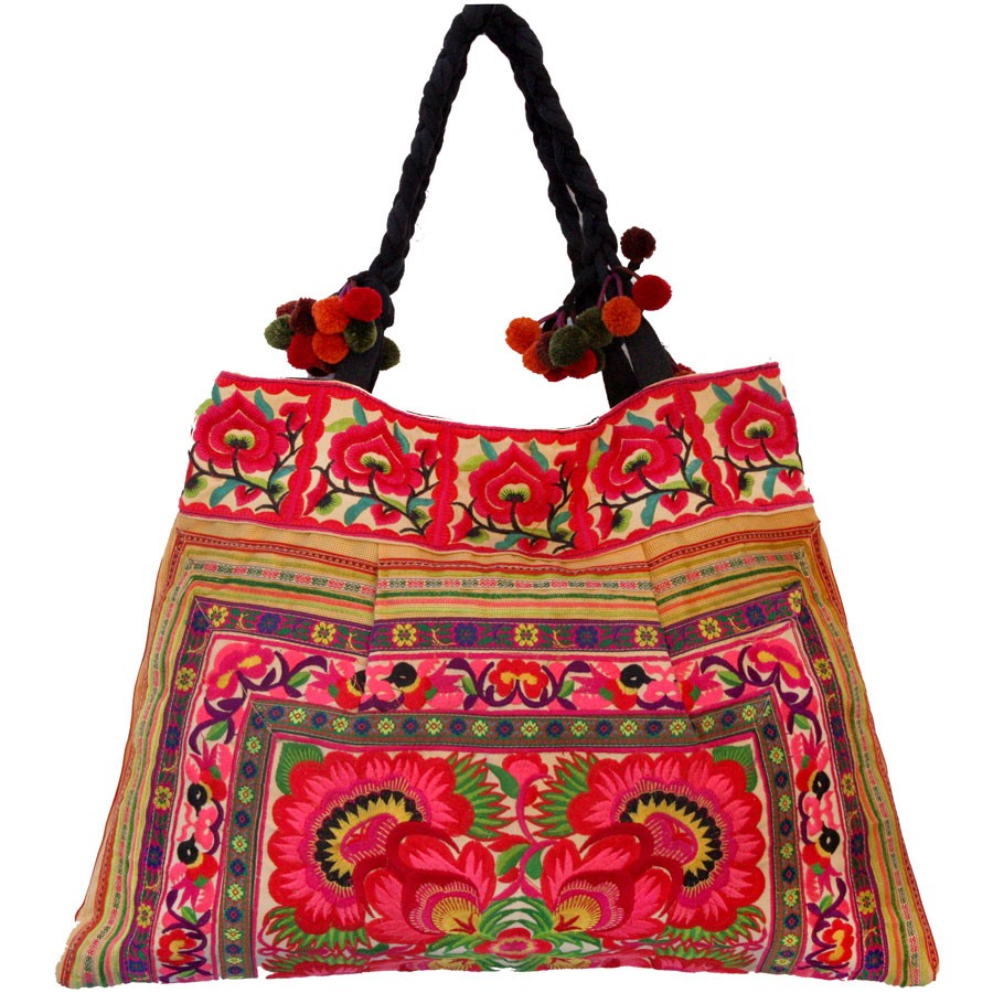 Grand sac ethnique safran India - Accessories - Boutique Nirvana