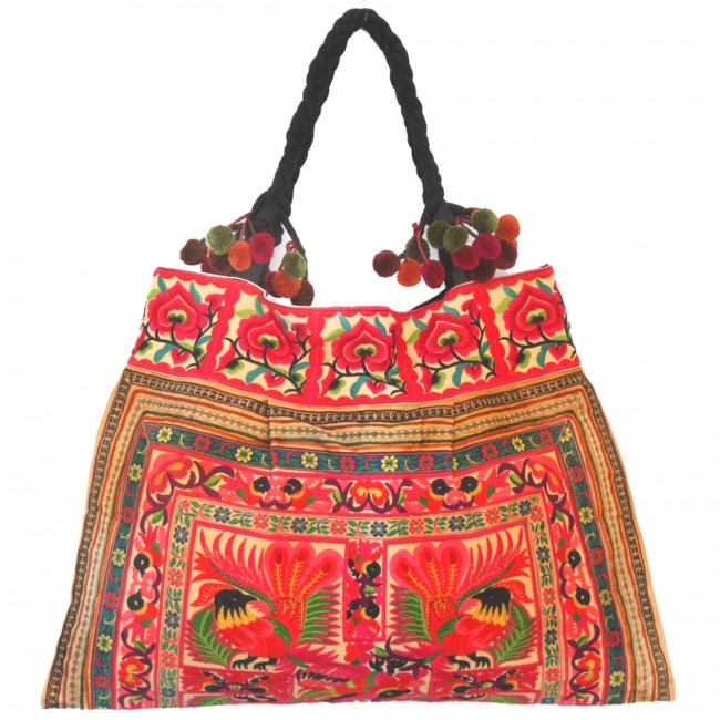 Grand sac ethnique safran India - Accessories - Boutique Nirvana