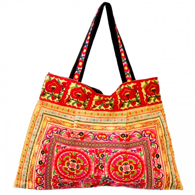 Grand sac ethnique safran India - Accessories - Boutique Nirvana