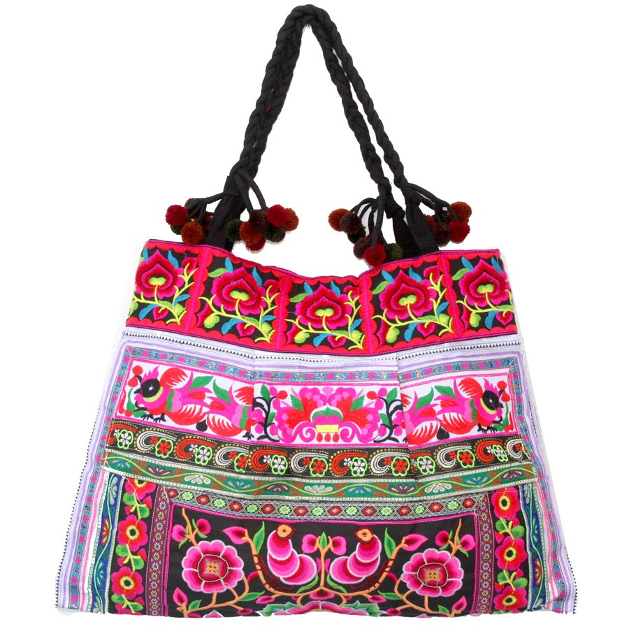 Grand sac ethnique noir India - Accessories - Boutique Nirvana