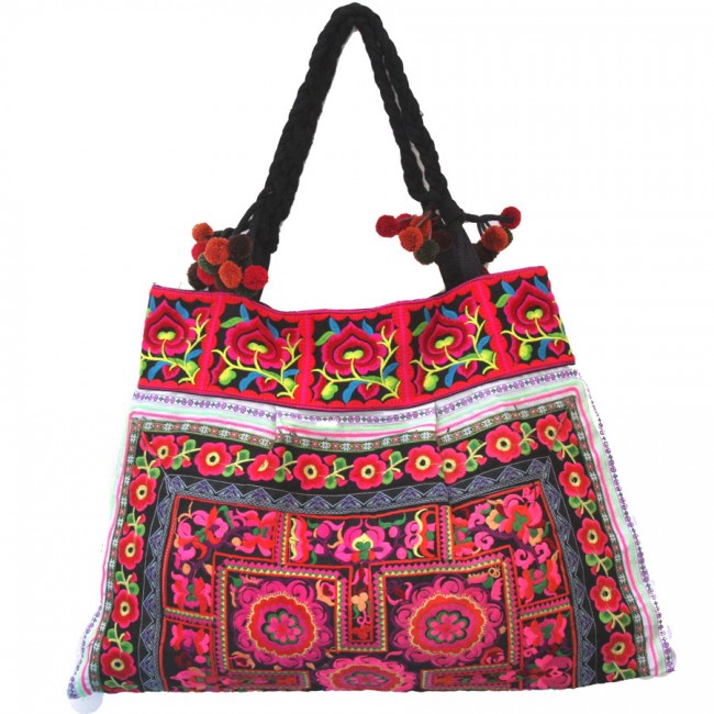 Grand sac ethnique noir India - Accessories - Boutique Nirvana