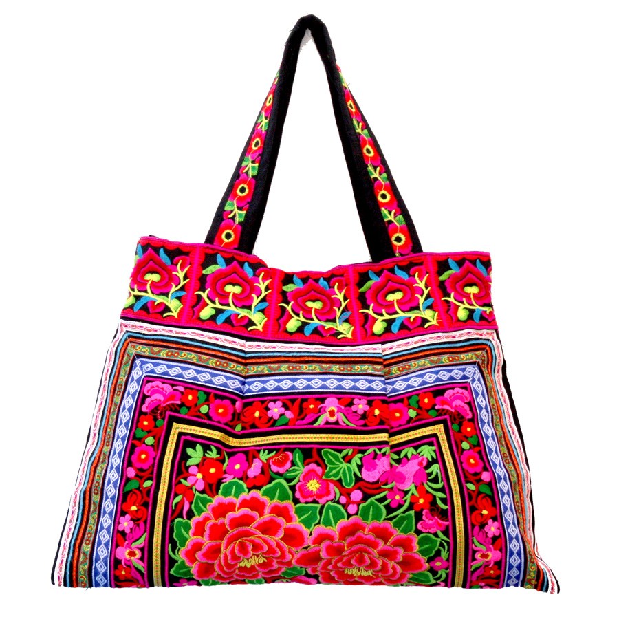 Grand sac ethnique noir India - Accessories - Boutique Nirvana