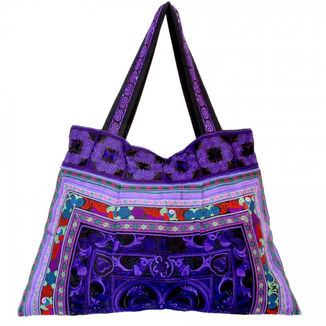 Grand sac ethnique broderies Kiski - Accessories - Boutique Nirvana