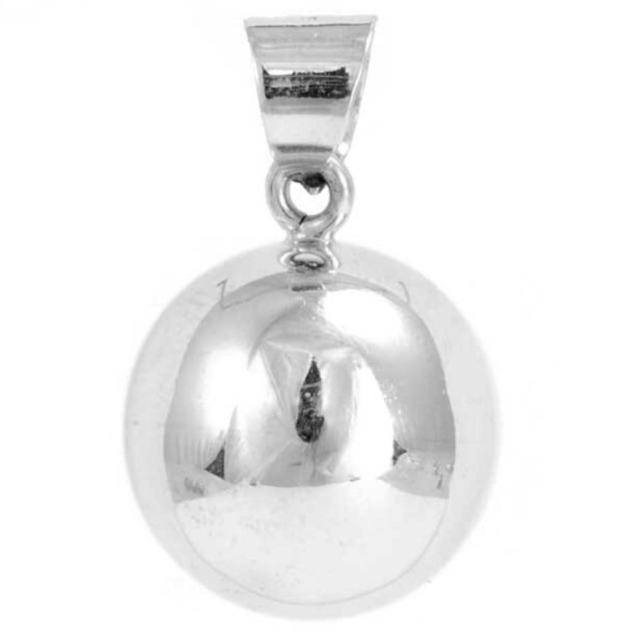 Large Smooth Silver Bola - Silver Jewellery - Boutique Nirvana