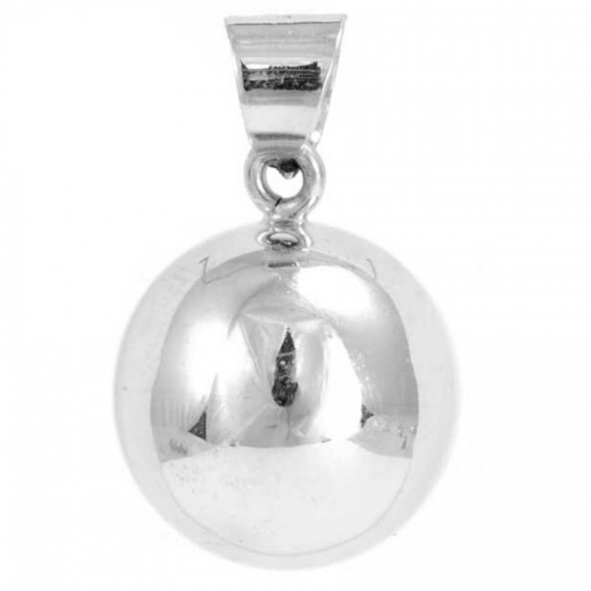 Large Smooth Silver Bola - Silver Jewellery - Boutique Nirvana