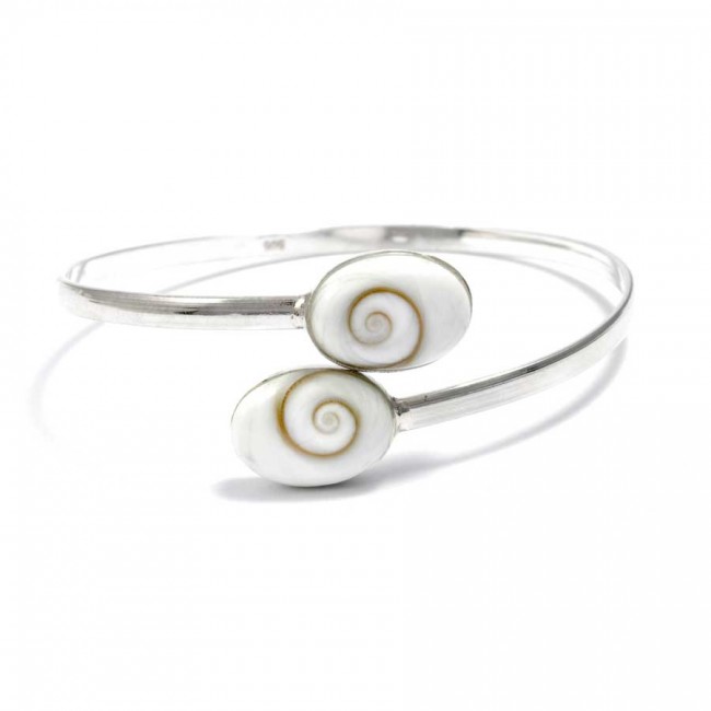 Bracelet argent oeil de Shiva croisé - Home - Boutique Nirvana