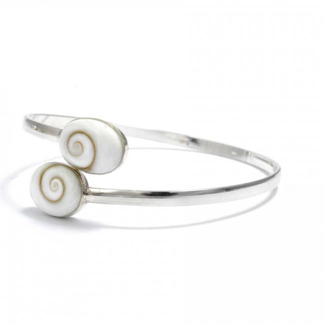 Bracelet argent oeil de Shiva croisé - Home - Boutique Nirvana