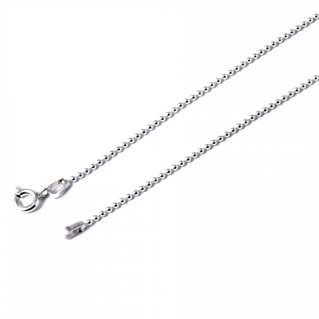 Chaine argent billes Tida - Silver Jewellery - Boutique Nirvana