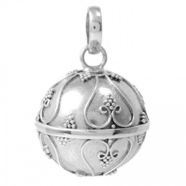 Bola porte bonheur Pondicherry en argent Massif - BIJOUX ARGENT - Boutique Nirvana