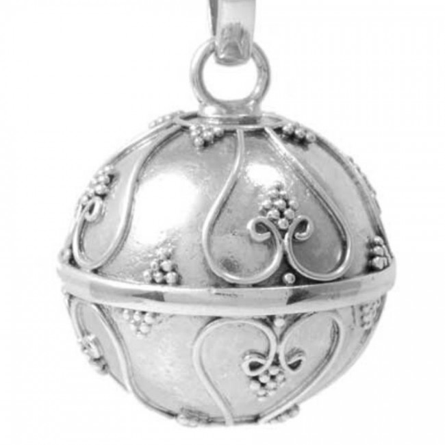 Bola porte bonheur Pondicherry en argent Massif - BIJOUX ARGENT - Boutique Nirvana