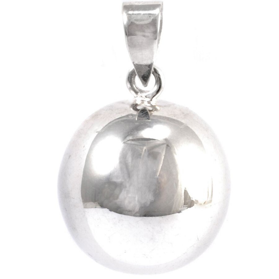 Large Smooth Silver Bola - Silver Jewellery - Boutique Nirvana