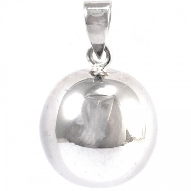 Large Smooth Silver Bola - Silver Jewellery - Boutique Nirvana