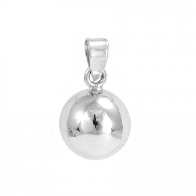 Silver ball pendant - Silver Jewellery - Boutique Nirvana