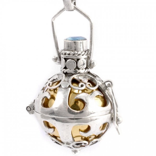 Bola cage argent Kavindi - Silver Jewellery - Boutique Nirvana