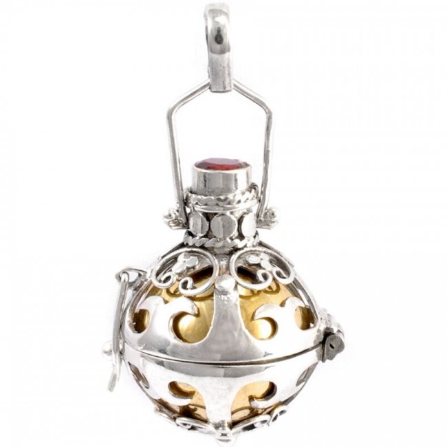 Bola cage argent Kavindi - Silver Jewellery - Boutique Nirvana