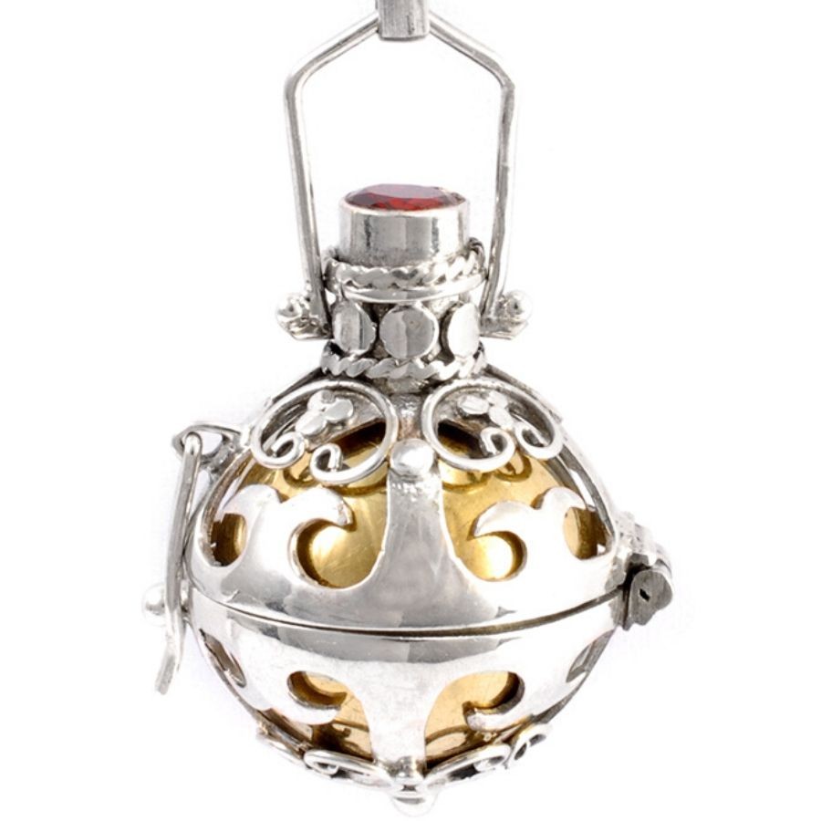 Bola cage argent Kavindi - Silver Jewellery - Boutique Nirvana