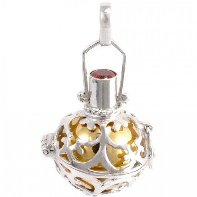 Bola cage Ama - Silver Jewellery - Boutique Nirvana