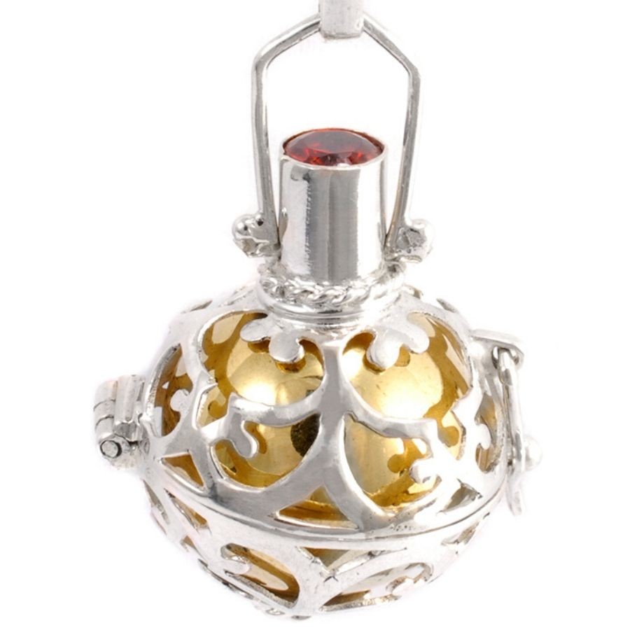 Bola cage Ama - Silver Jewellery - Boutique Nirvana