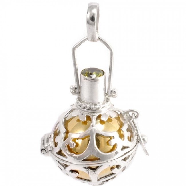 Bola cage Ama - Silver Jewellery - Boutique Nirvana