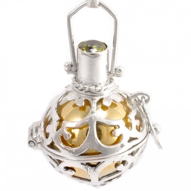 Bola cage Ama - Silver Jewellery - Boutique Nirvana