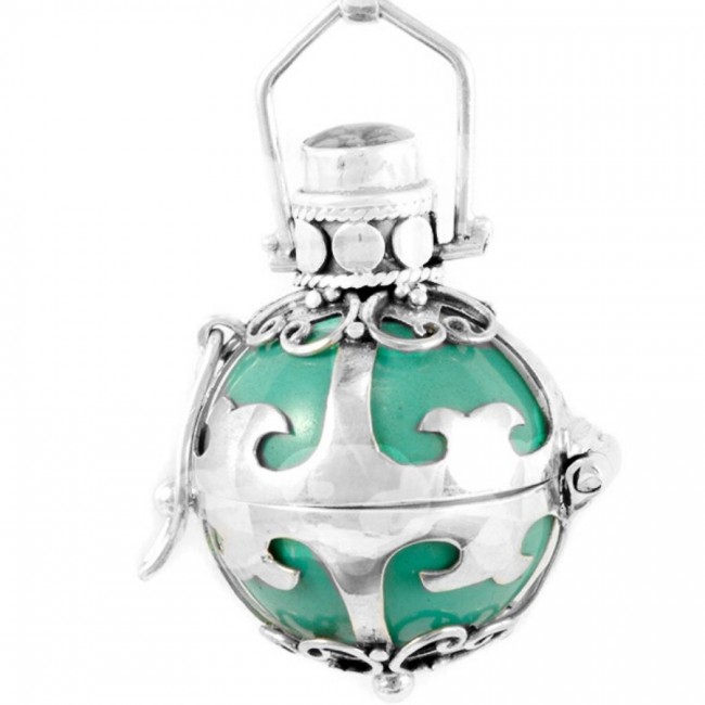 Bola cage émaillé - Silver Jewellery - Boutique Nirvana