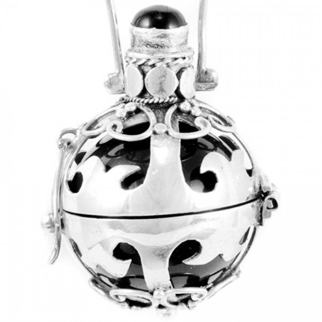 Bola cage émaillé - Silver Jewellery - Boutique Nirvana