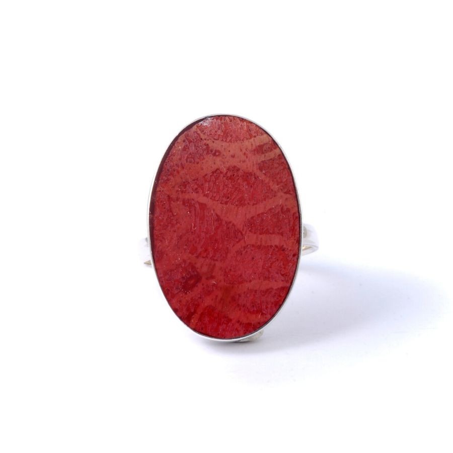 Bague argent grande pierre ovale Timea - Silver Jewellery - Boutique Nirvana