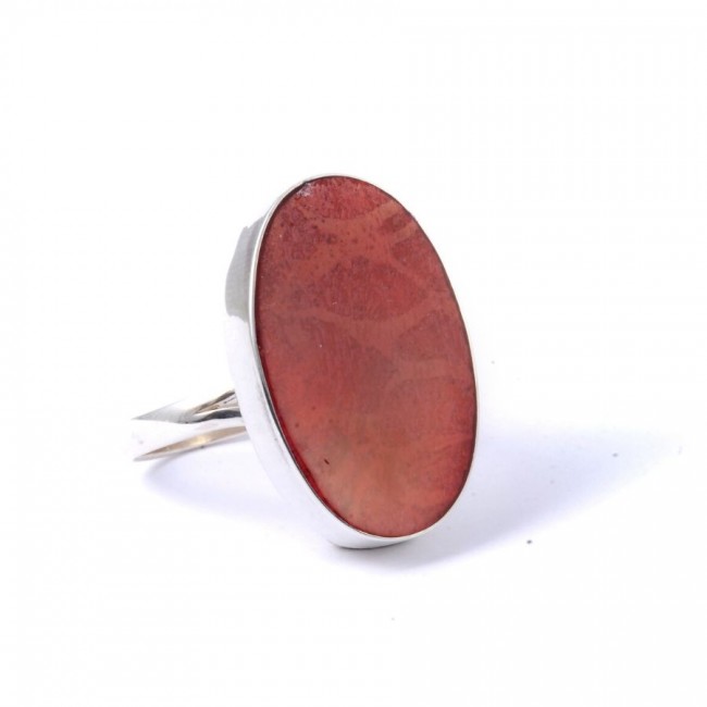 Bague argent grande pierre ovale Timea - Silver Jewellery - Boutique Nirvana