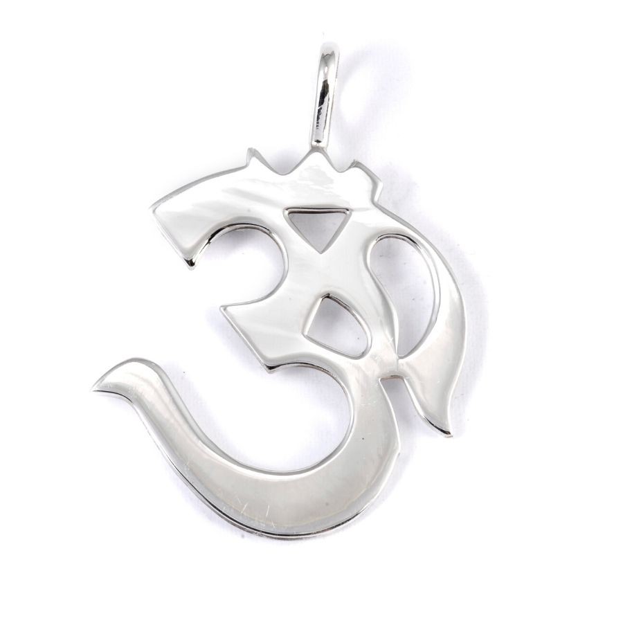 Grand pendentif symbole OM - BIJOUX ARGENT - Boutique Nirvana