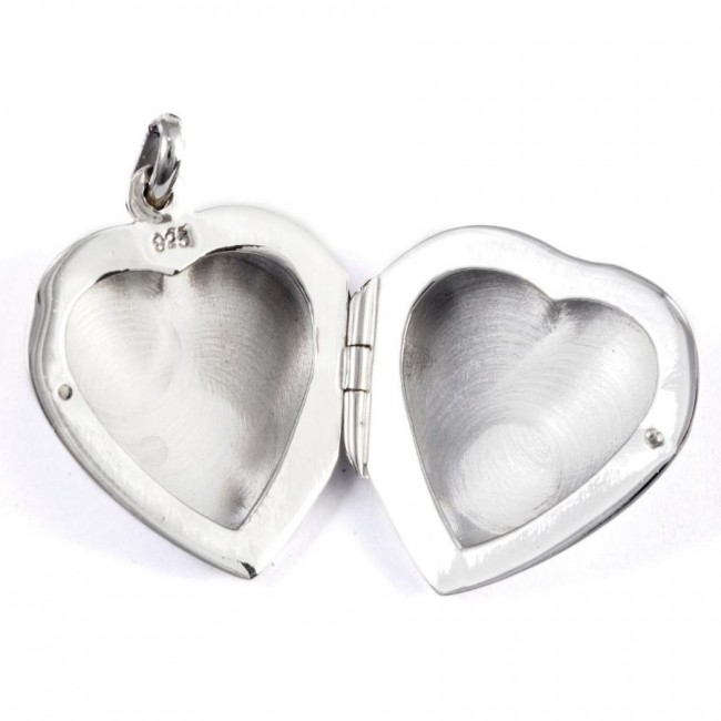 Médaillon boîte coeur argent - BIJOUX ARGENT - Boutique Nirvana