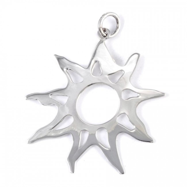 Pendentif soleil en argent - BIJOUX ARGENT - Boutique Nirvana