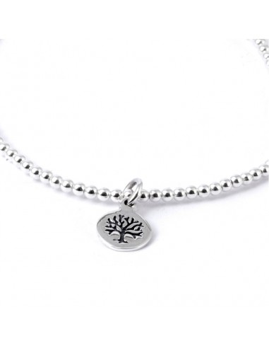 Bracelet perles d'argent arbre de vie - Silver Jewellery -