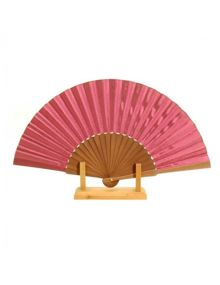 Eventail en soie fuchsia - Accueil -