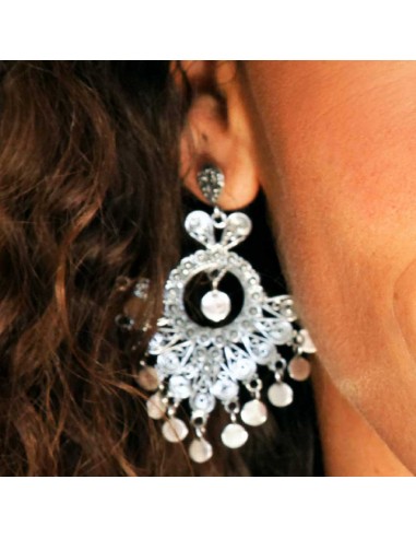 Silver Filigree Fan Earrings - 0 - Boutique Nirvana