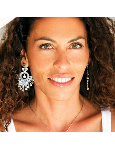 Silver Filigree Fan Earrings - 0 - Boutique Nirvana