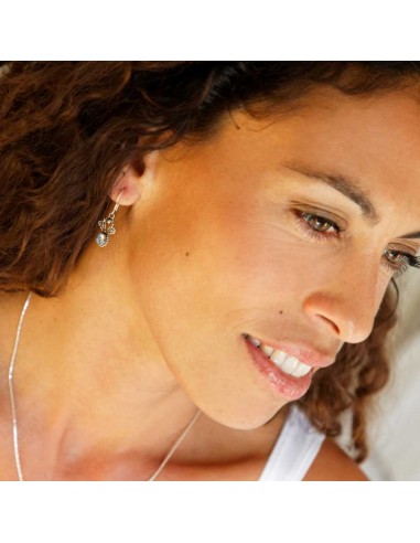 Vintage Natural Stone Drop Earrings - Silver Jewellery - Boutique Nirvana